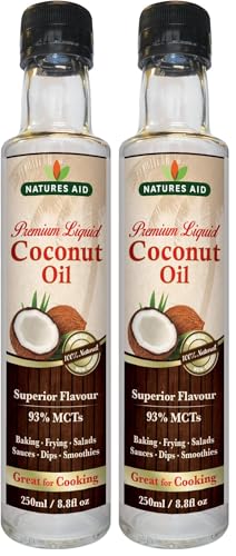 Natures Aid Huile de noix de coco liquide de qualité