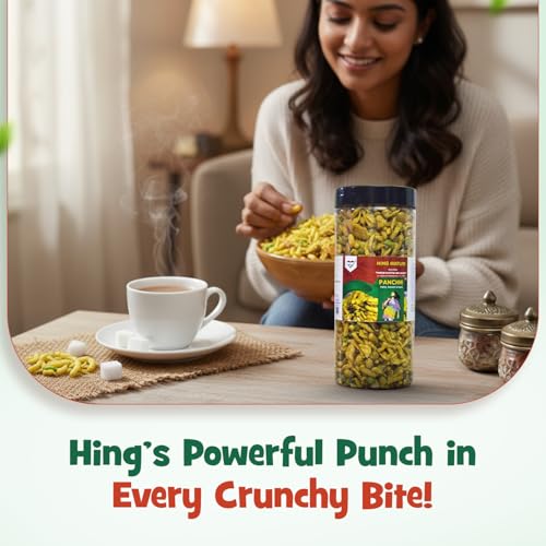 Image of Panchi Hing Mixture Namkeen 250gm (Pack of 1) Agra Special Crunchy and Flavorful Indian Snack Spicy Tangy and Tasty Perfect for Tea Time and Munching
