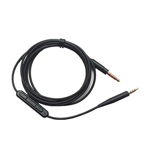 Hensych Cable de repuesto con control remoto de volumen para auriculares Bose Soundtrue Soundlink en la oreja QC25 QC35 OE2 Cover