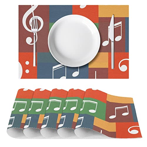 Set de table de cuisine rectangulaire 30x45 résistant lot 6 - 3