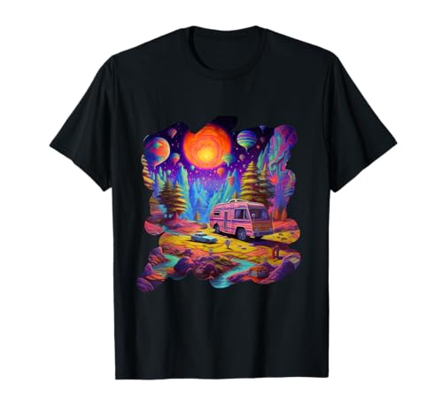 Psicodélico Goa Trance Festival Techno Trippy Acid Darkpsy Camiseta