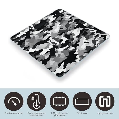 Báscula Digital de Baño 400 lb con Plataforma de Vidrio Templado miniatura 3