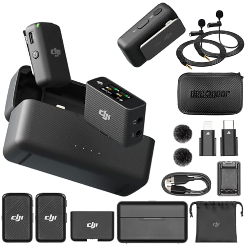 DJI Mic Wireless Microphone System and Audio Recorder Bundle with Deco Gear 7