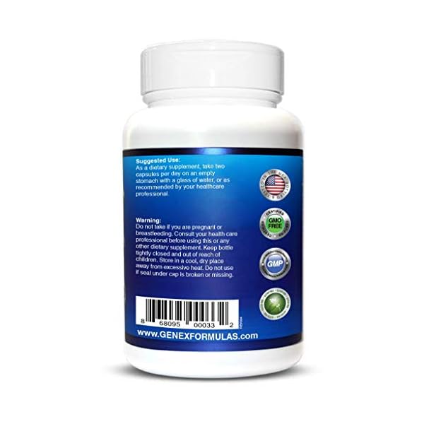 NMN-Stabilized-Form-250mg-Serving-Nicotinamide-Mononucleotide-Direct-NAD-Supplement-More-Stable-Than-Riboside-Works-Best-When-Paired-with-Resveratrol Genex Formulas Supplements 250mg - Stabilized Form (60 Capsules), 99% Pure Supplement Capsules for Increased NAD Levels…