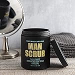 Body Prescriptions Men’s Exfoliating Body Scrub – Ultimate Skin Cleansing Wash in Jar with Twist-Top Lid, For All Skin Types, 21 Ounce (Pack of 1), Charcoal - Image 4