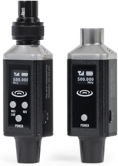 Sistema inalámbrico WTX1 transmisor y receptor XLR miniatura 2