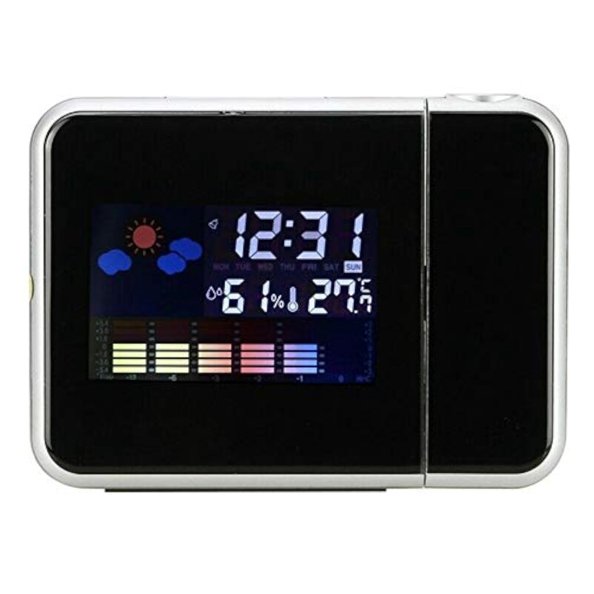 Digital Weather Projection Multi-Function Alarm Clock U5N3