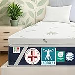 DOLCI SOGNI - Topper Memory Foam 160x190 Alto 5 cm - Correttore Materasso - Topper in Memory per Materasso Matrimoniale 160x190 Sfoderabile in Aloe Vera - Made in Italy