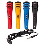  4 Microphones de couleur - cordon XLR/Jack 6.35mm, Capsule dynamique - Madison DM500