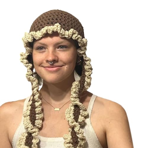Chapeau creux en tricot femme contre la chaleur sous le soleil d'été