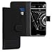Produktbild kwmobile Hülle kompatibel mit Huawei Y6 (2019) - Kunstleder Wallet Case mit Kartenfächern Stand in Anthrazit Schwarz