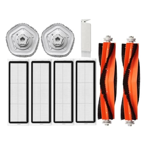 Main Brush HEPA Filter Replacement Accessories?Compatible for Xiaomi Bot W10 Pro Self-Cleaning Robot Vacuum Cleaner