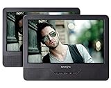 Tragbarer DVD Player mit zwei 23 cm (9 Zoll) Digital Display