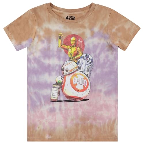 Star Wars Girls' Tie Dye T-Shirt - Tween Big Girl Short Sleeve Tee
