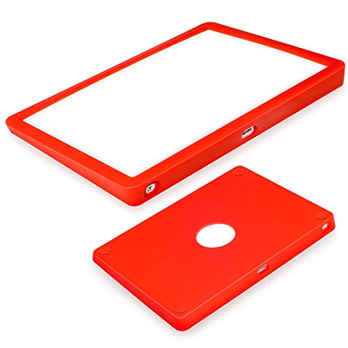 Silicone case for Magic Trackpad 2 Silicon case for Apple Wireless Touchpad Apple Trackpad Protective Cover，Anti-dust and Anti-Scratch Washable Wear-Resistant Silicone Skin (red)