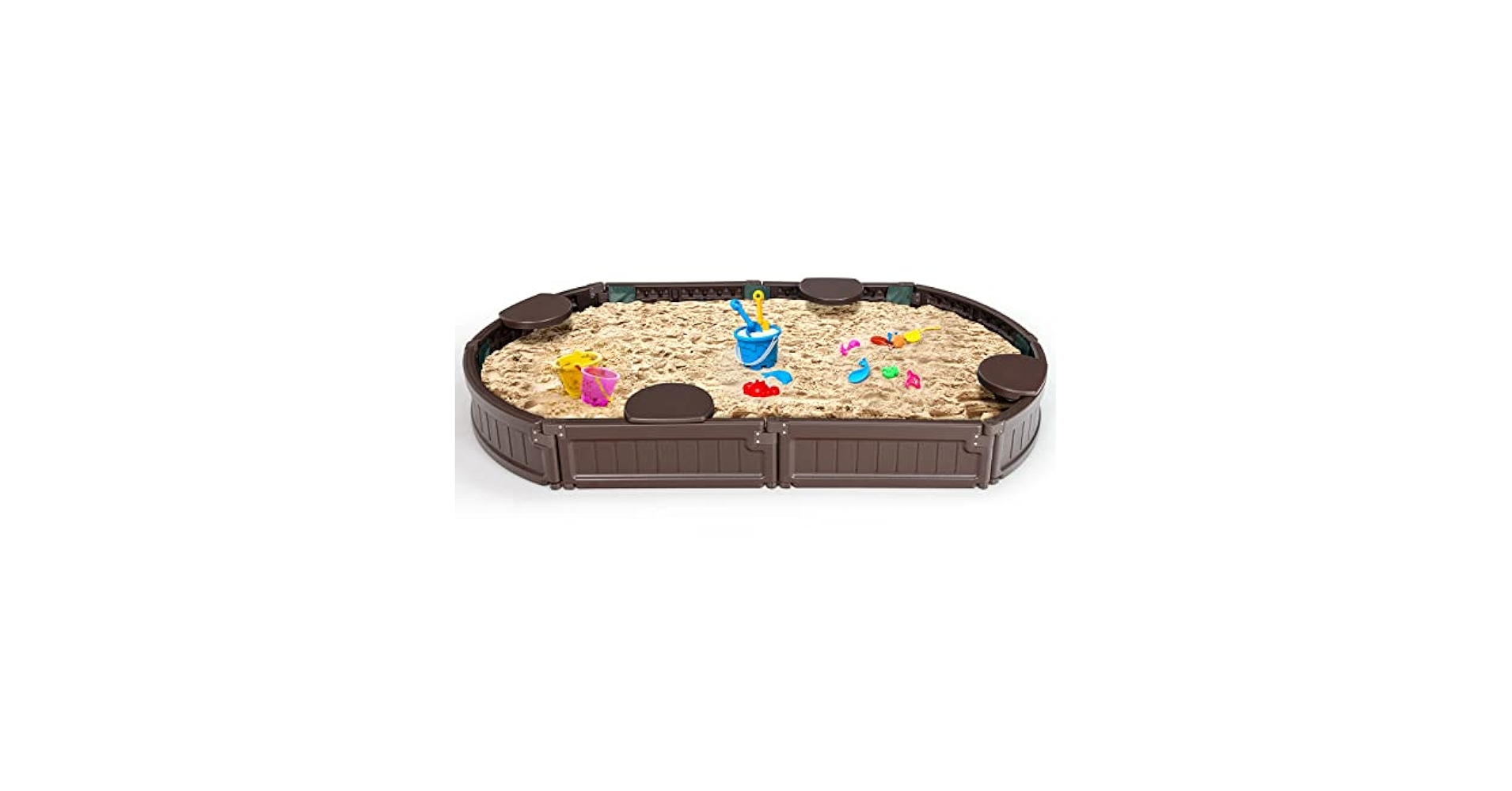 Amazon.com: Costzon 6FT Elliptical Sandbox, Outdoor Sand Box
