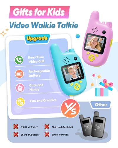 Save 45% on Careenoah 2 Pack Kids Video Walkie Talkies - Image 7