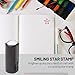Self-Inking Stamps for Teachers, Teacher Stamper for Classroom and School, Greeting Cards and Scrapbooks Emoji Stamp (Happy Star, Red)
