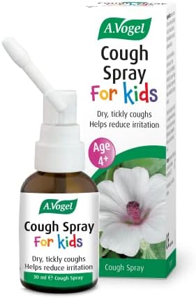 A.Vogel Cough Spray for Kids | for Dry Tickly Coughs | Helps Reduce Irritation | Suitable for Children from The Age of 4 | 150 Sprays | 30ml