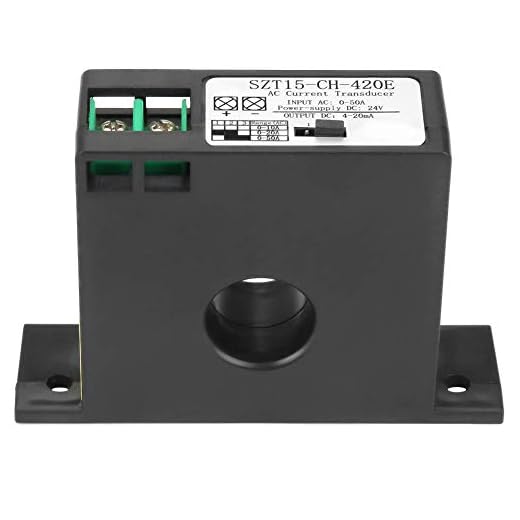 Current Transducer, SZT15-CH-420E Current Transducer Transmitter Transformer Sensor AC Current Converter 0-50A,Stable Performance