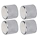 4 Pcs Electric Bass Knob Dome Metal High End Shell Inlaid Tone Volume Control Guitar Parts, for Electric Guitar, Bass Knob with Real Shell Inlaid, Exquisite Guitar Parts (Baibei)