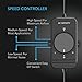 AC Infinity AXIAL S1238D, Dual 120mm Muffin Fan with Speed Controller, UL-Certified for Doorway, Room to Room, Wood Stove, Fireplace, Circulation Projects