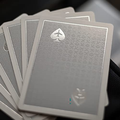 SOLOMAGIA Mazzo di Carte Lounge Edition in Jetway (Silver) with Limited Back by Jetsetter Playing Cards
