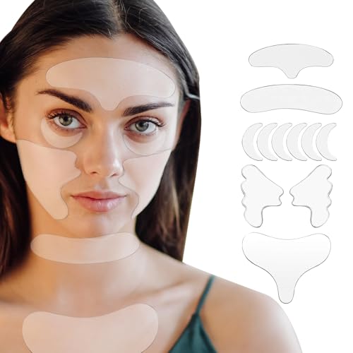 SNYKBLFR Neck Wrinkle Patches - Anti Wrinkle Silicone Patches,Reusable Firming and Tightening Facial