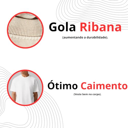 Camiseta Oversized Larga Streetwear Algodão T- Shirt Básica Masculina (BR, Alfa, GG, Regular, Preto)