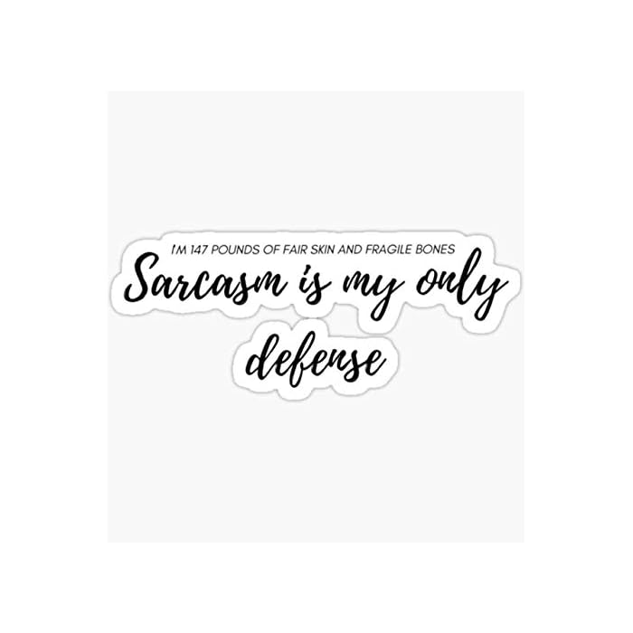 Buy Sarcasm is My Only Defense Stiles Stilinski from Teen Wolf Sticker Sticker Graphic