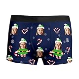 Genérico Ropa Interior Hombre Impresos Fiestas Tejido Suave Cómodo Transpirable Uso Diario Celebraciones, azul marino, XXL