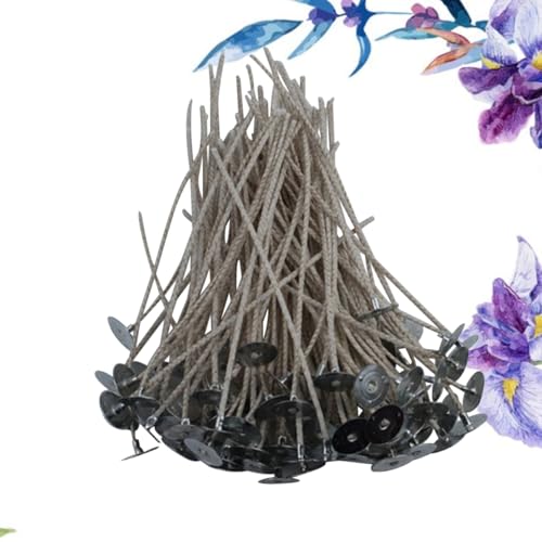 Kit de 100 mechas enceradas para hacer velas con base miniatura 5