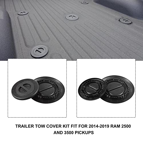 Trucks Towing Prep Group Bed Plug Cover Kit , Fit For Dodge Ram 2500 And 3500 Hitch Covers For Truck With 5Th Wheel 68225506Aa #TOP3