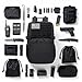 Wotony Military Tactical Backpack for Men Waterproof Daypack 3 Day Assault Pack Laser-Cut MOLLE Webbing Design with Water Bottle Holder Black Small Tactical Assault Bag