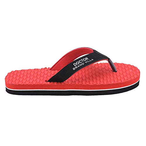 Image of BRAND VILLA Doctor Slippers For Men Daily Use Light Weight Health Orthopedic Diabetic Antiskid Acupressure Pain Relief Comfortable Chappal Flip Flops