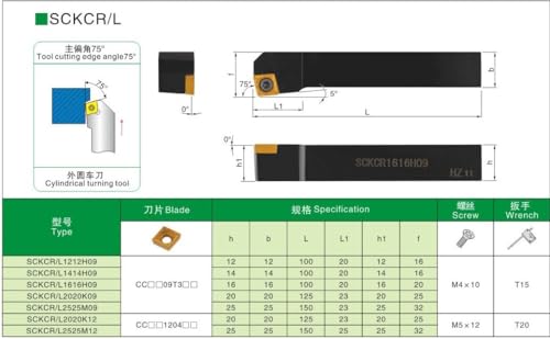 Herramienta de torneado externo SCKCR CNC JALYKA miniatura 6