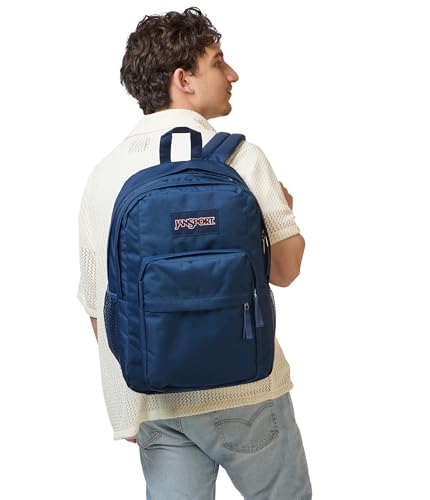 JanSport Big Day Pack Duży Plecak, Komora na Laptopa 15in, 43.5 x 19 x 32.5 cm, Niebieska