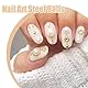 OHREN Nailart Perlen Micro Kaviar für Nägel, Mini Kaviar Strasssteine, Mikroperlen Dekor(Goldene)