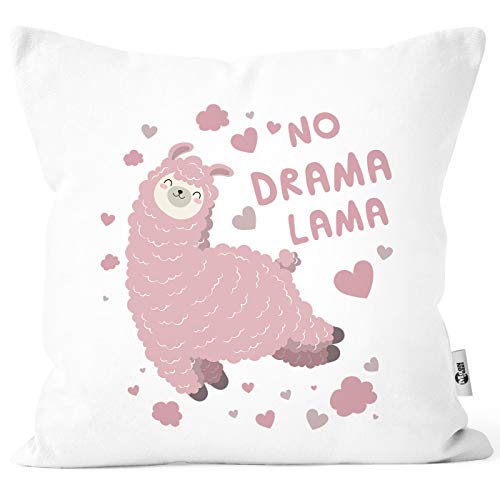 Designers Guild Kissen Reduziert - MoonWorks® Kissen-Bezug Spruch No Drama Lama