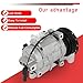 cciyu AC Compressor for Car 2007-2008 for Jeep Compass 2.0L,2.4LAir Conditioning Compressor with Clutch 6 Grooves 5058228AE
