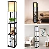 【Lampenschirm und Designstil】Lampenschirm aus PS+TC .Gute Lichtdurchlässigkeit.Machen Sie das Licht weich und komfortabel,Vermeiden Sie Augenbelastung.Alampia Stehleuchte hat ein einfaches und schönes Design,Platzieren Sie es an einer beliebigen Stelle im Raum, ohne dass es deplatziert wirkt.
