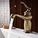 Produktbild FOOSKOO Faucet Wasserhahn Waschtischarmatur Bad Wasserhahn Antik Bronze-Finish Messing Becken Waschbecken Wasserhahn Einzigen Mischbatterie