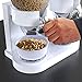 Retail Blade Dual Food Dispenser - Dry Food Dispenser Perfect As A Candy, Nuts, Rice, Granola, Cereal & more Dispenser. Dispenses 1 Ounce Per Twist! Stores Food, and Keeps Your Food fresh (White)