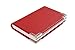 Produktbild Visitenkartenetui / -halter aus hochwertigem Edelstahl und Bycast Leder, für 19-21 Visitenkarten, Farbe: rot, Mod. 4114-02 (DE)