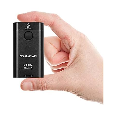 FreeLionVon Keychain Flashlight LED 550Lumens USB-Micro Rechargeable Pocket Lights with 7 Modes Indoor and Outdoor for Walking, Searching and Hiking Cover