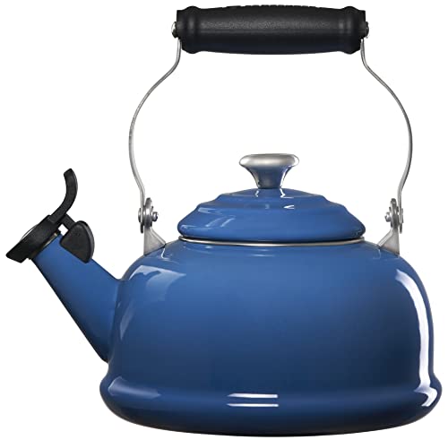Image of Le Creuset Enamel On Steel Whistling Tea Kettle with Metal Finishes, 1.7 qt., Marseille (Pack of 6)