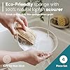 Jungle Culture Eco Sponge Set of 4 • Eco Friendly Natural Dishwashing Sponges • Non-Scratch, Biodegradable & Durable • Double Sided Loofah Kitchen Scourer • Compostable & Reusable Washing Up Sponges #3