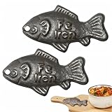 2 Pcs Iron Fish for Cooking, Natural Iron Supplement to Reduce Risk of Iron Deficiency, Ideal for Anemia, Vegans & Pregnant Women, Use Once Daily - Many Years Supply Included