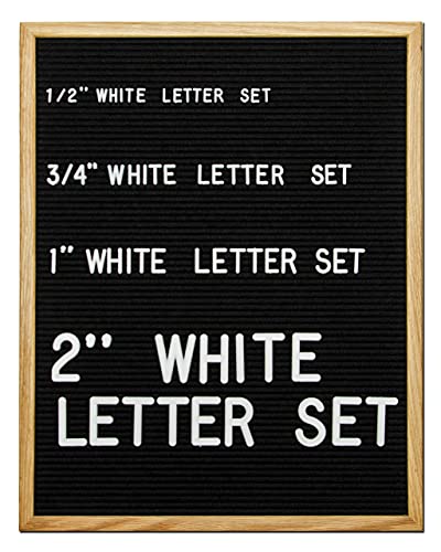 Felt Like Sharing Letter Board Letters Only (348 Pieces, White 1”) – Changeable Plastic Letters for Felt Boards – Christmas Letter Board Accessories Set for Creative Messages & Holiday Decor Displays - Thumbnail 3