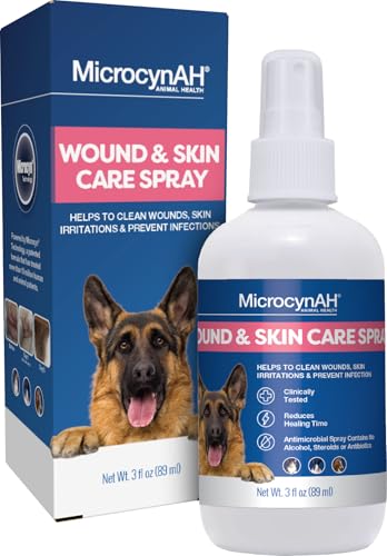 Manna Pro Microcyn AH Wound & Skin Care Spray for Pets 89ml, 3 Ounces, WHITE